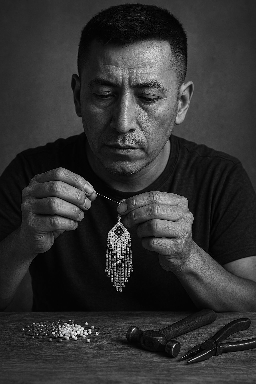 Franco artisan making jewelry